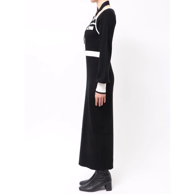 バイカラーニットワンピース | dazzlin | 詳細画像33 