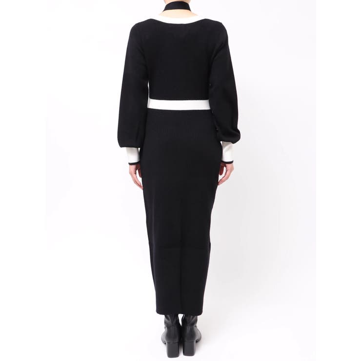 バイカラーニットワンピース | dazzlin | 詳細画像34 