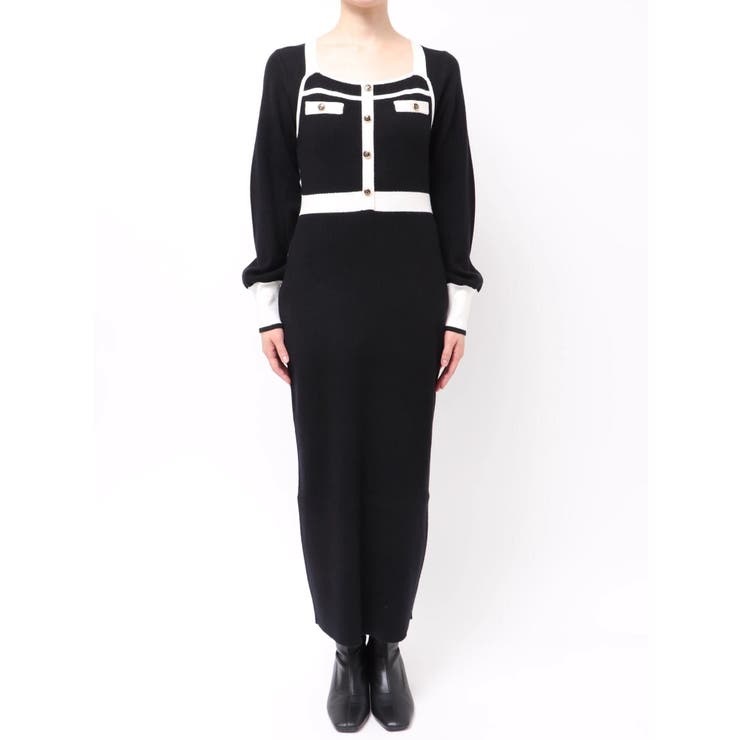 バイカラーニットワンピース | dazzlin | 詳細画像41 