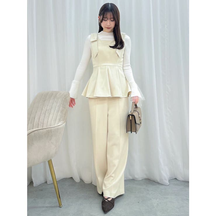 ショルダーリボンペプラムオールイン | dazzlin | 詳細画像12 