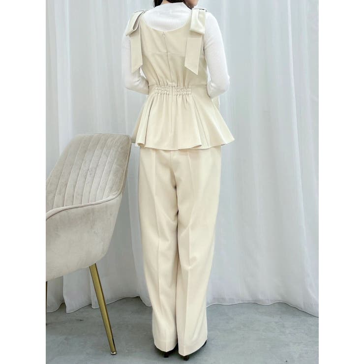 ショルダーリボンペプラムオールイン | dazzlin | 詳細画像14 