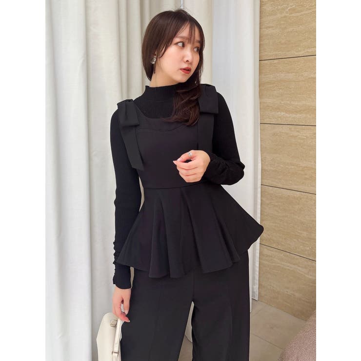 ショルダーリボンペプラムオールイン | dazzlin | 詳細画像21 