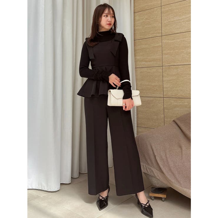 ショルダーリボンペプラムオールイン | dazzlin | 詳細画像22 