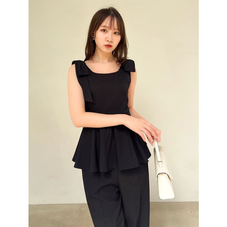 ショルダーリボンペプラムオールイン | dazzlin | 詳細画像24 