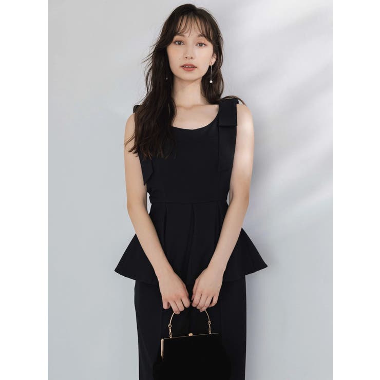 ショルダーリボンペプラムオールイン | dazzlin | 詳細画像3 