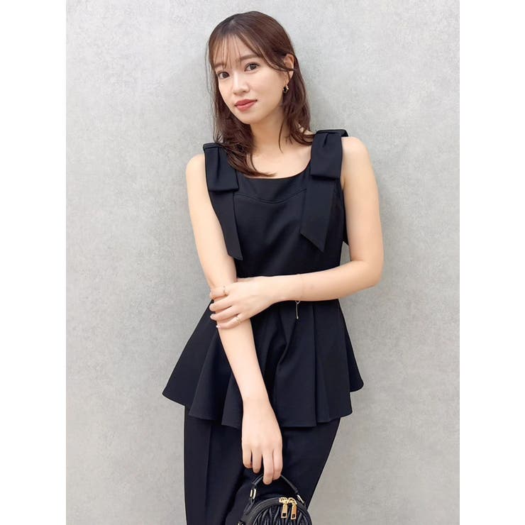 ショルダーリボンペプラムオールイン | dazzlin | 詳細画像5 