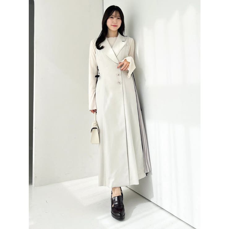 【新色あり】サイドプリーツテーラーワンピース | dazzlin | 詳細画像17 