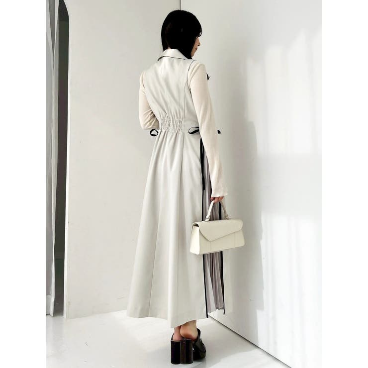 【新色あり】サイドプリーツテーラーワンピース | dazzlin | 詳細画像20 