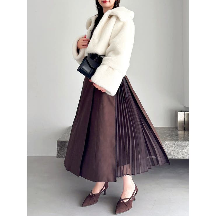 【新色あり】サイドプリーツテーラーワンピース | dazzlin | 詳細画像34 