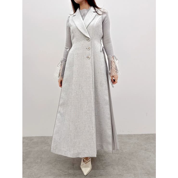 【新色あり】サイドプリーツテーラーワンピース | dazzlin | 詳細画像35 