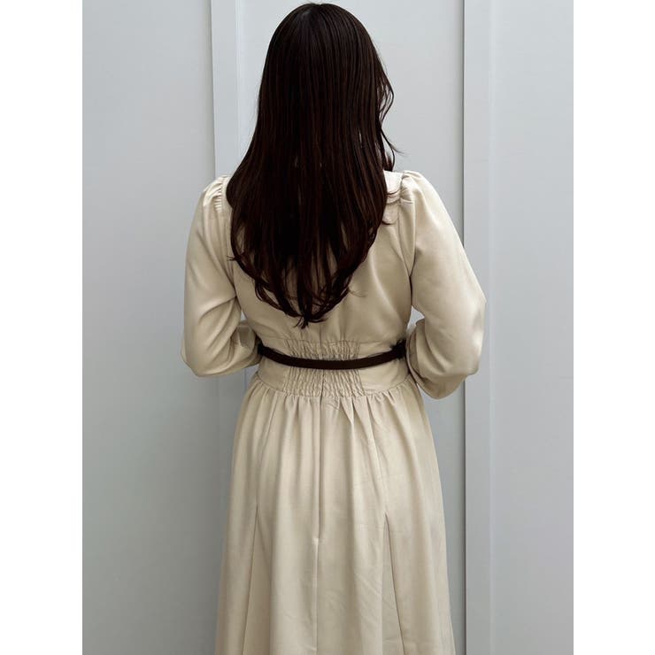 【POLO BCSコラボ】テーラーカラーフレアワンピース | dazzlin | 詳細画像2 