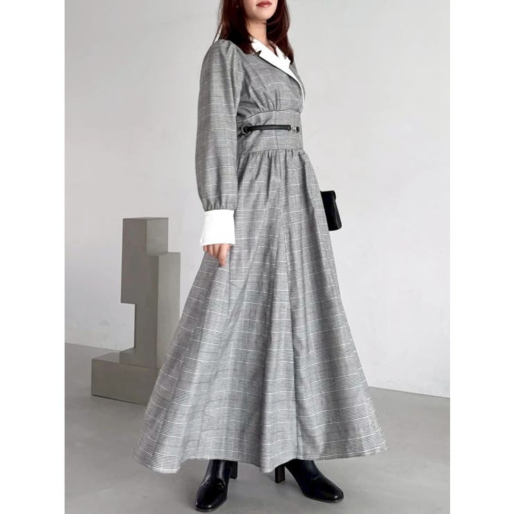 【POLO BCSコラボ】テーラーカラーフレアワンピース | dazzlin | 詳細画像20 