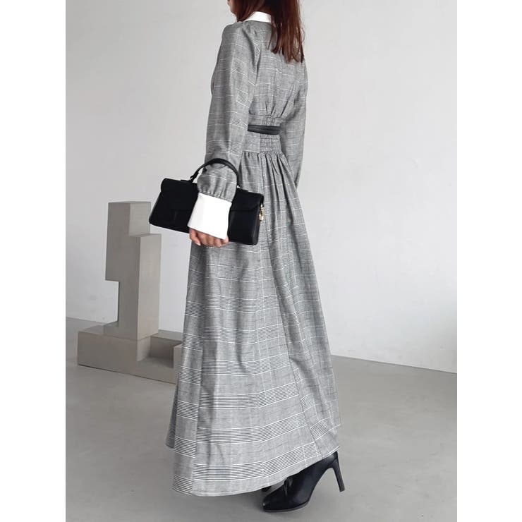 【POLO BCSコラボ】テーラーカラーフレアワンピース | dazzlin | 詳細画像21 