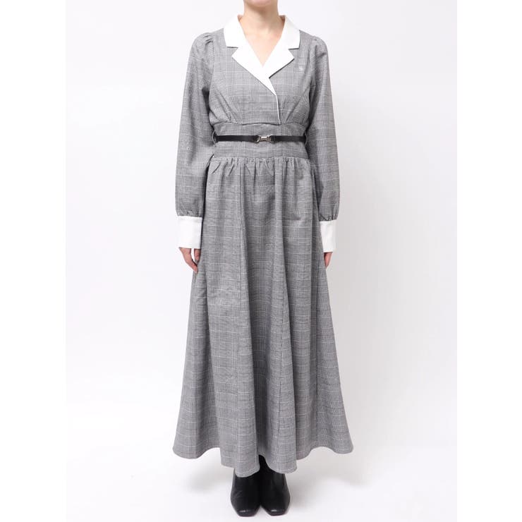 【POLO BCSコラボ】テーラーカラーフレアワンピース | dazzlin | 詳細画像34 