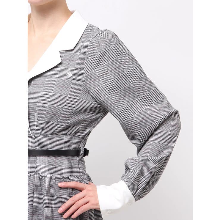 【POLO BCSコラボ】テーラーカラーフレアワンピース | dazzlin | 詳細画像38 