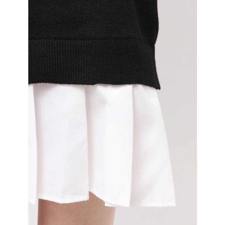 シャツレイヤードニットミニワンピース ※BEIGE WEB限定カラー | dazzlin | 詳細画像35 