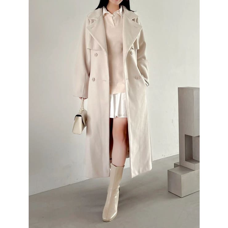 シャツレイヤードニットミニワンピース ※BEIGE WEB限定カラー | dazzlin | 詳細画像9 