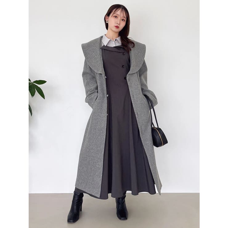 【久間田琳加コラボ】シャツベアドッキングワンピース | dazzlin | 詳細画像15 