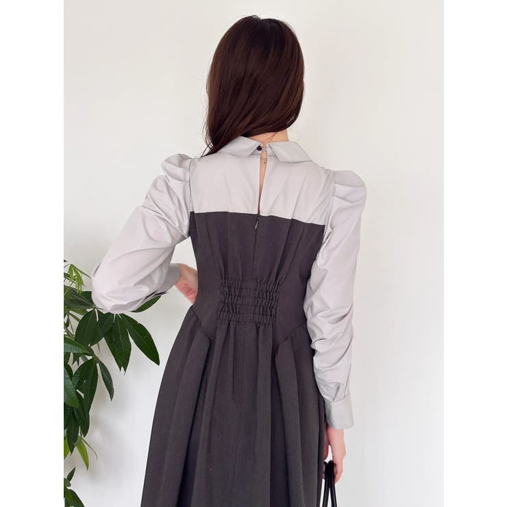 【久間田琳加コラボ】シャツベアドッキングワンピース | dazzlin | 詳細画像18 