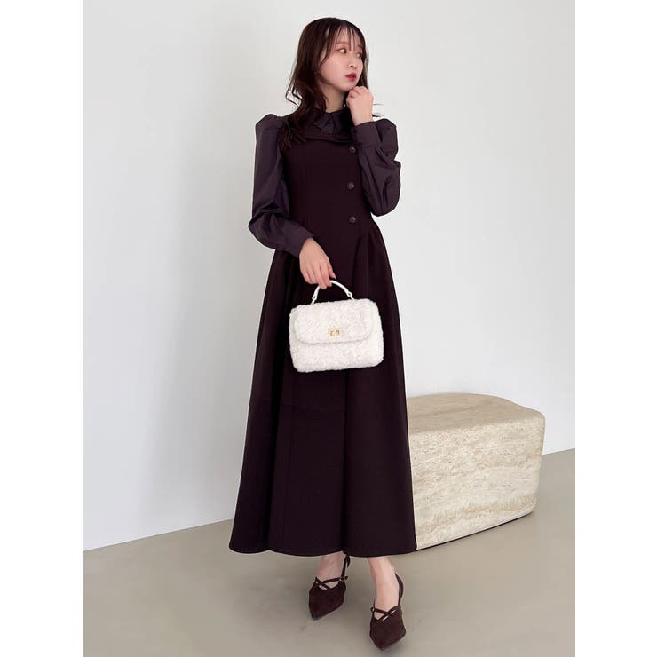 【久間田琳加コラボ】シャツベアドッキングワンピース | dazzlin | 詳細画像19 