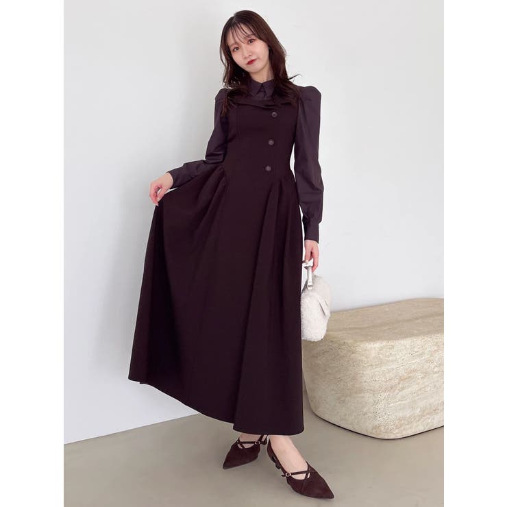 【久間田琳加コラボ】シャツベアドッキングワンピース | dazzlin | 詳細画像26 