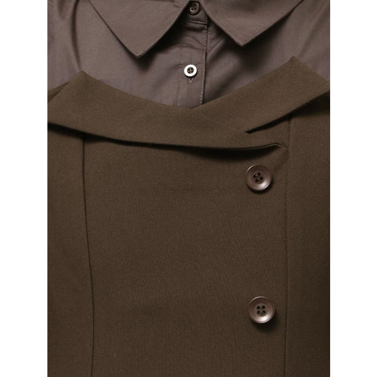 【久間田琳加コラボ】シャツベアドッキングワンピース | dazzlin | 詳細画像41 