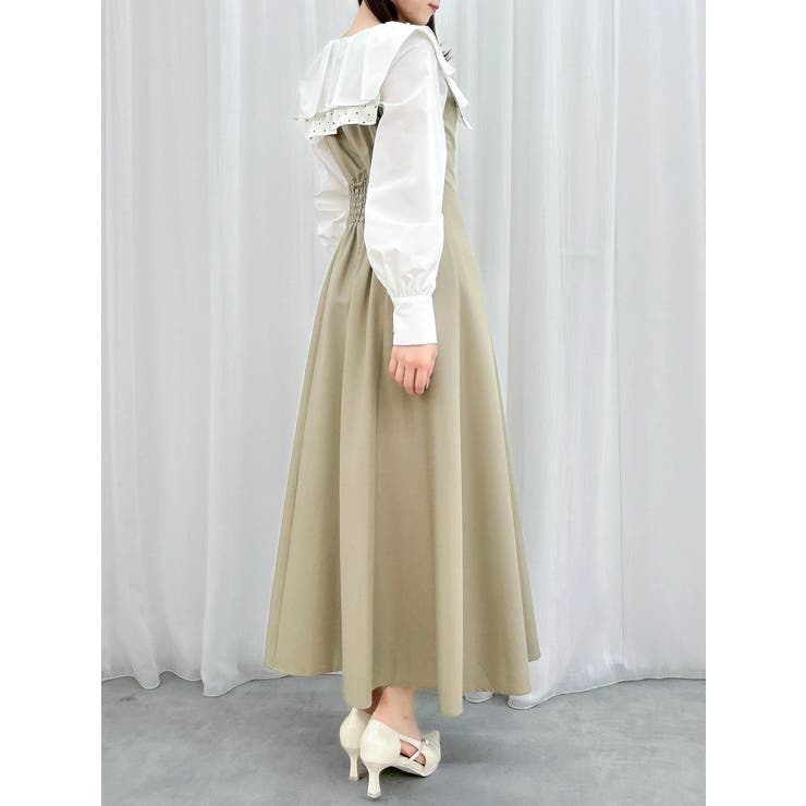 スカーフリボンフレアワンピース | dazzlin | 詳細画像27 