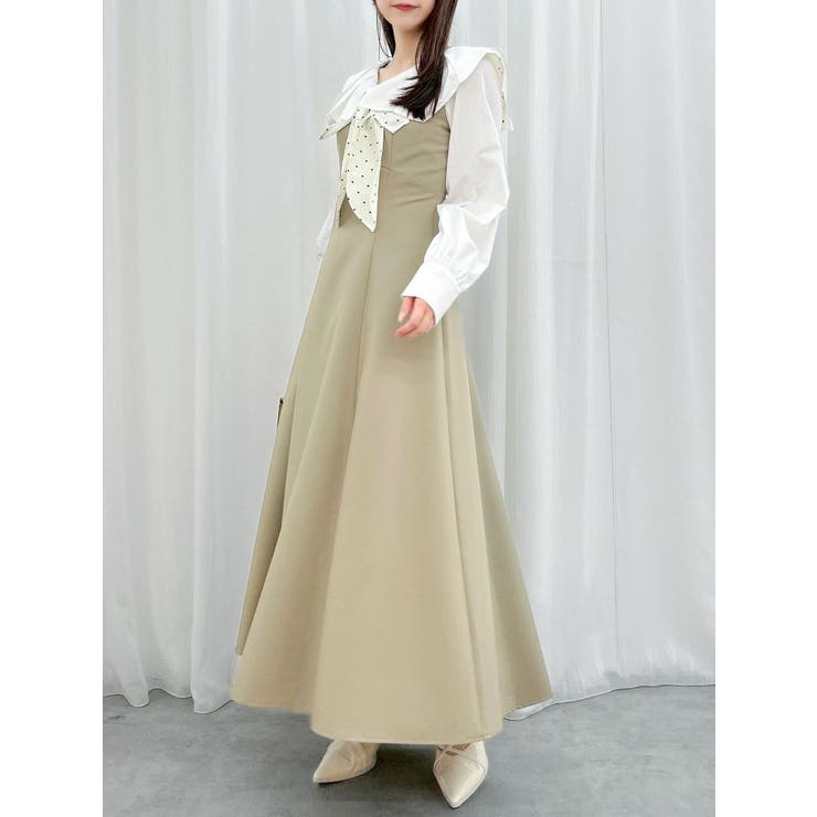 スカーフリボンフレアワンピース | dazzlin | 詳細画像28 