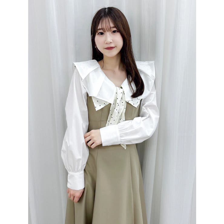 スカーフリボンフレアワンピース | dazzlin | 詳細画像29 