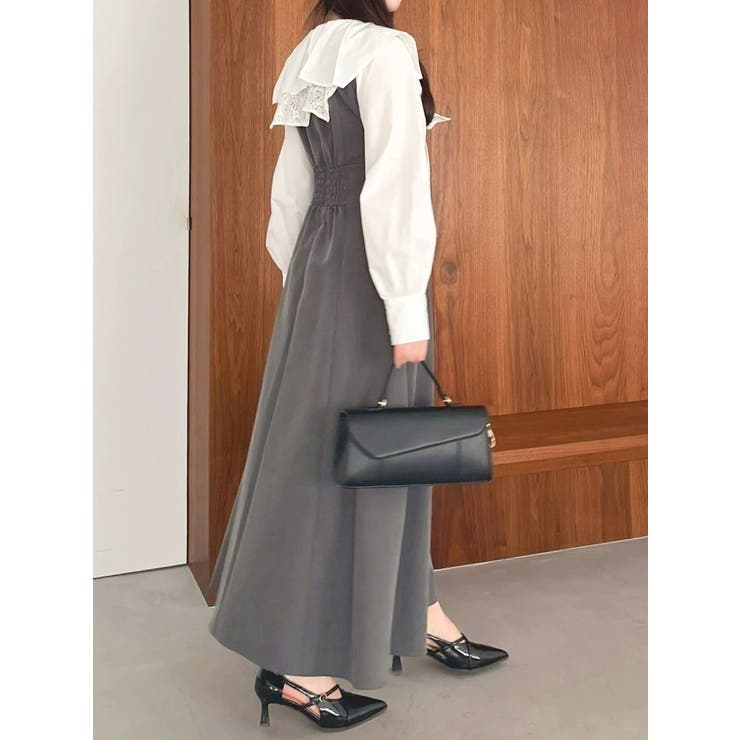 スカーフリボンフレアワンピース | dazzlin | 詳細画像42 