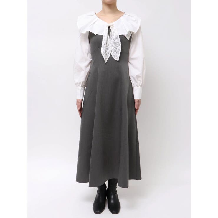 スカーフリボンフレアワンピース | dazzlin | 詳細画像43 