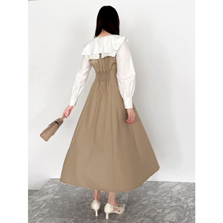 スカーフリボンフレアワンピース | dazzlin | 詳細画像7 