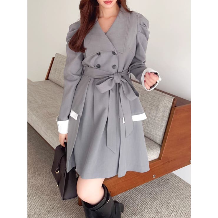 ビッグカラートレンチミニワンピース | dazzlin | 詳細画像10 