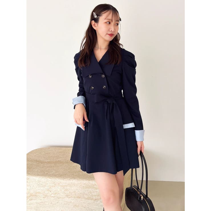 ビッグカラートレンチミニワンピース | dazzlin | 詳細画像15 