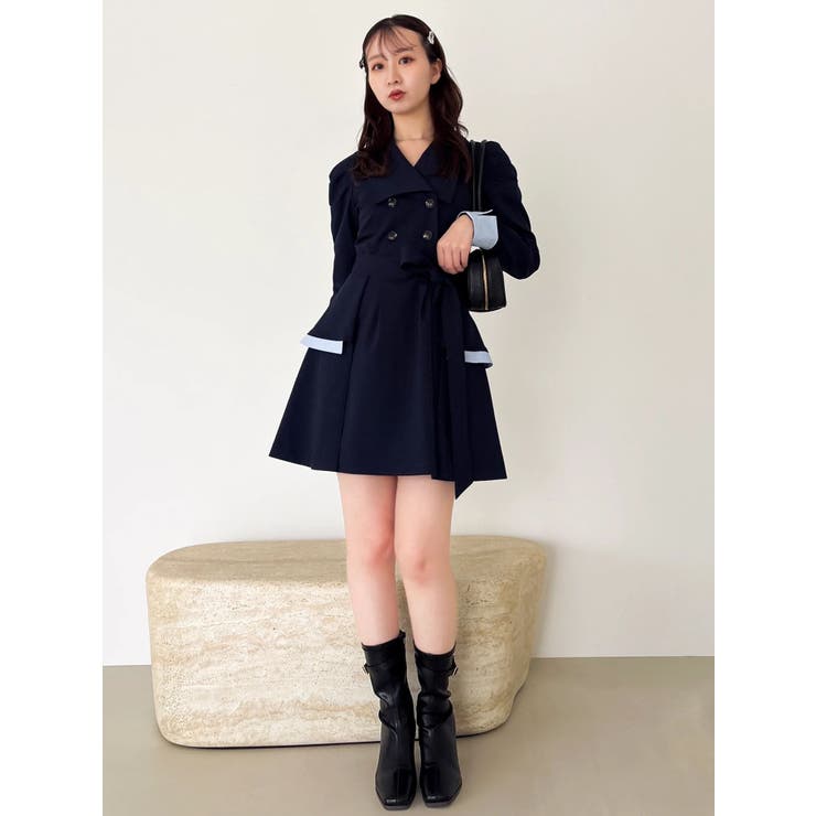 ビッグカラートレンチミニワンピース | dazzlin | 詳細画像19 