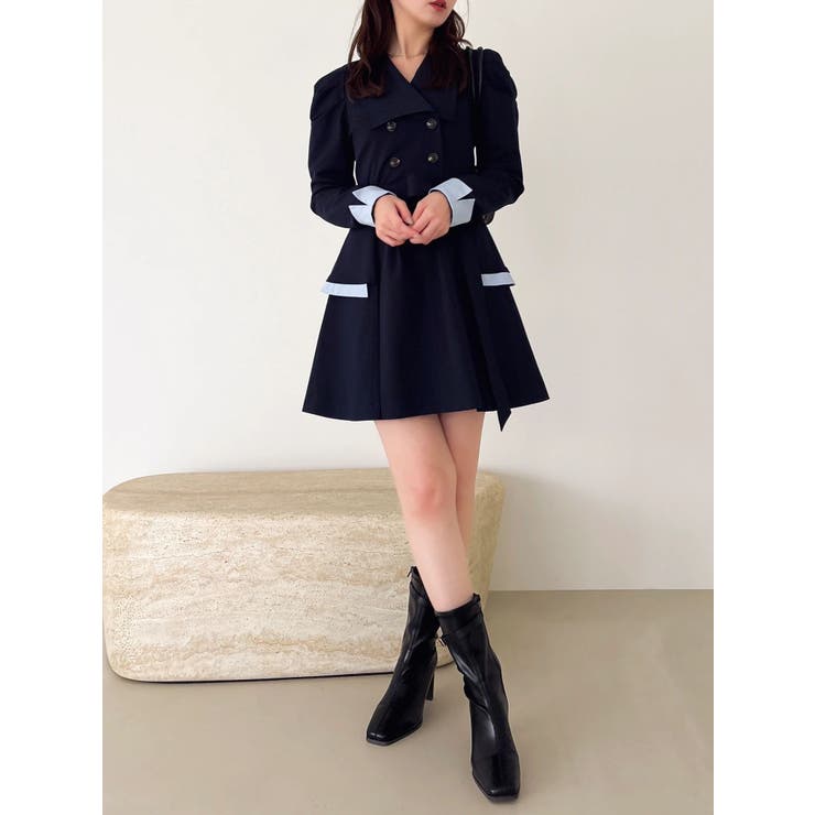 ビッグカラートレンチミニワンピース | dazzlin | 詳細画像22 