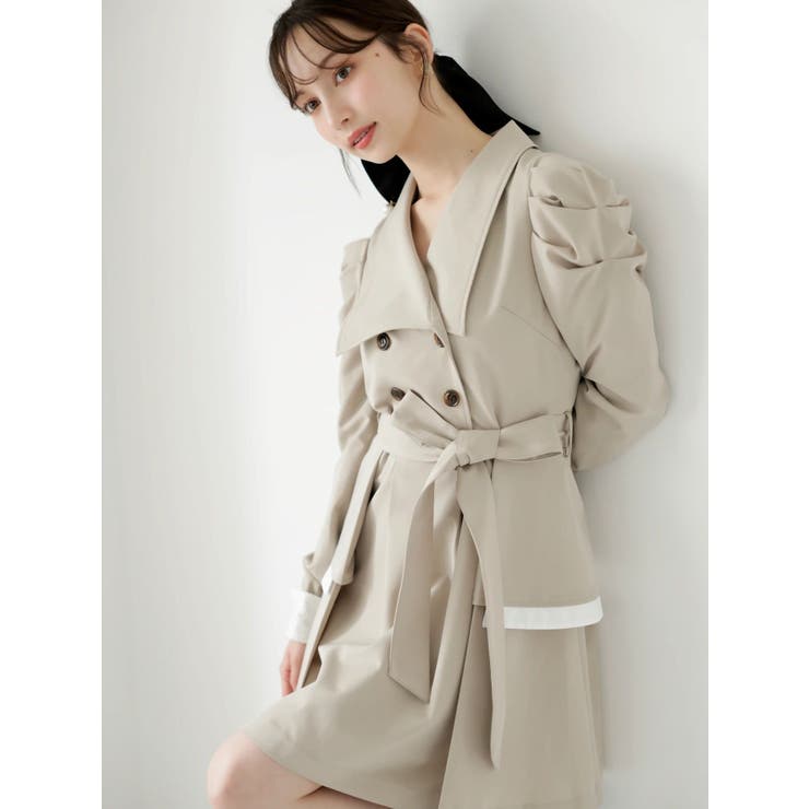 ビッグカラートレンチミニワンピース | dazzlin | 詳細画像3 