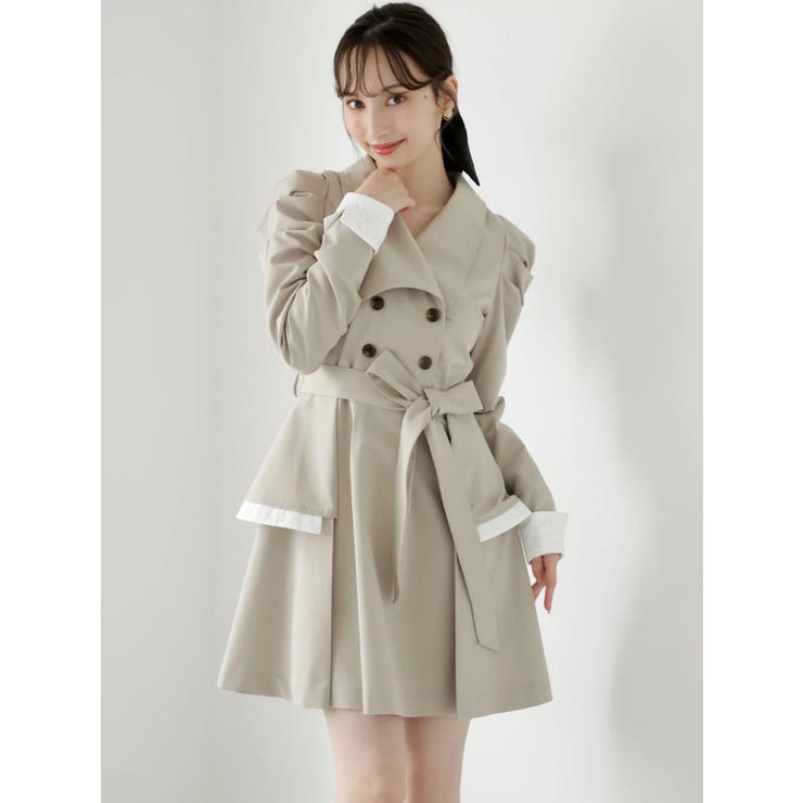 ビッグカラートレンチミニワンピース | dazzlin | 詳細画像5 