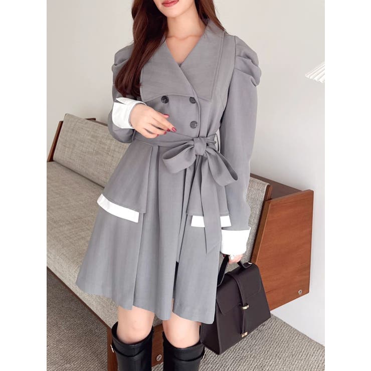 ビッグカラートレンチミニワンピース | dazzlin | 詳細画像9 