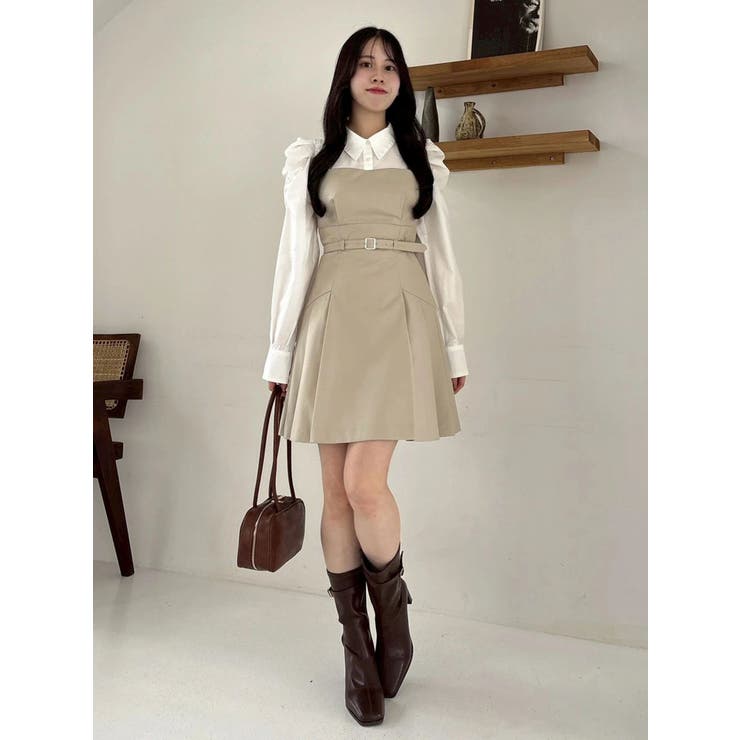 【追加生産分】長袖レイヤードシャツミニワンピース | dazzlin | 詳細画像24 