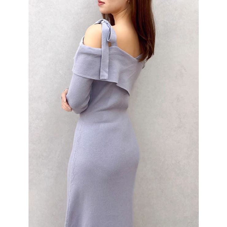 【WEB限定】ワンショルリボンニットワンピース | dazzlin | 詳細画像23 