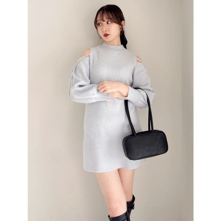 【WEB限定】オープンショルダーミニワンピース | dazzlin | 詳細画像23 