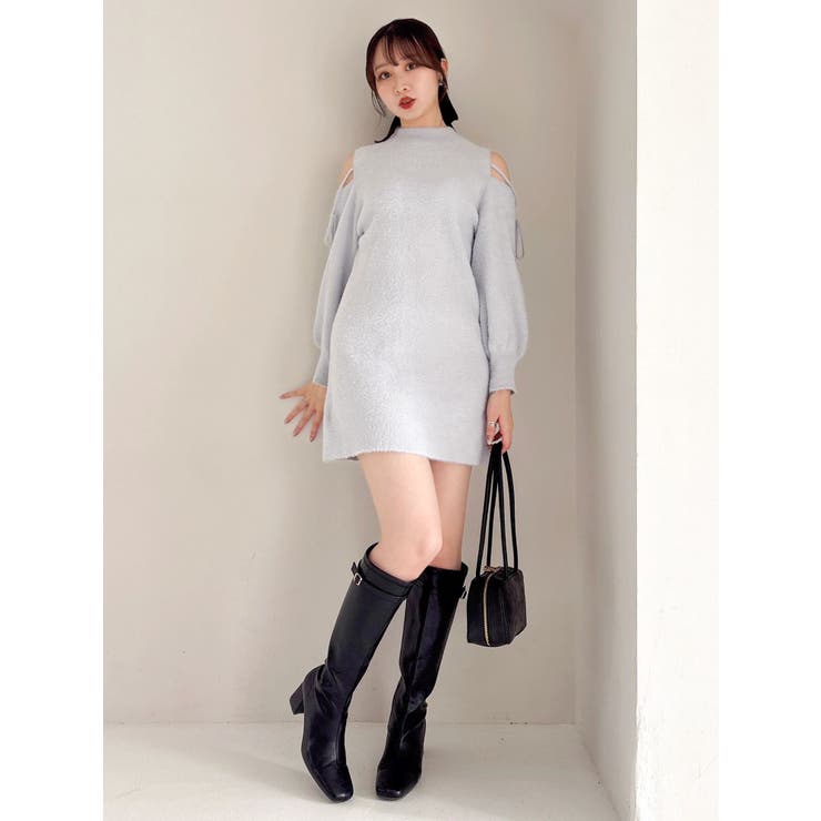 【WEB限定】オープンショルダーミニワンピース | dazzlin | 詳細画像27 