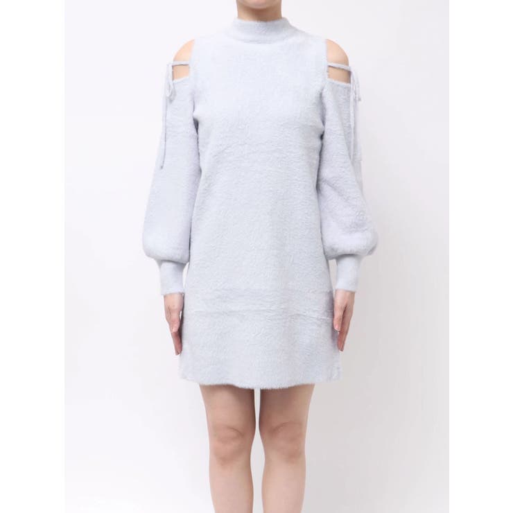 【WEB限定】オープンショルダーミニワンピース | dazzlin | 詳細画像31 