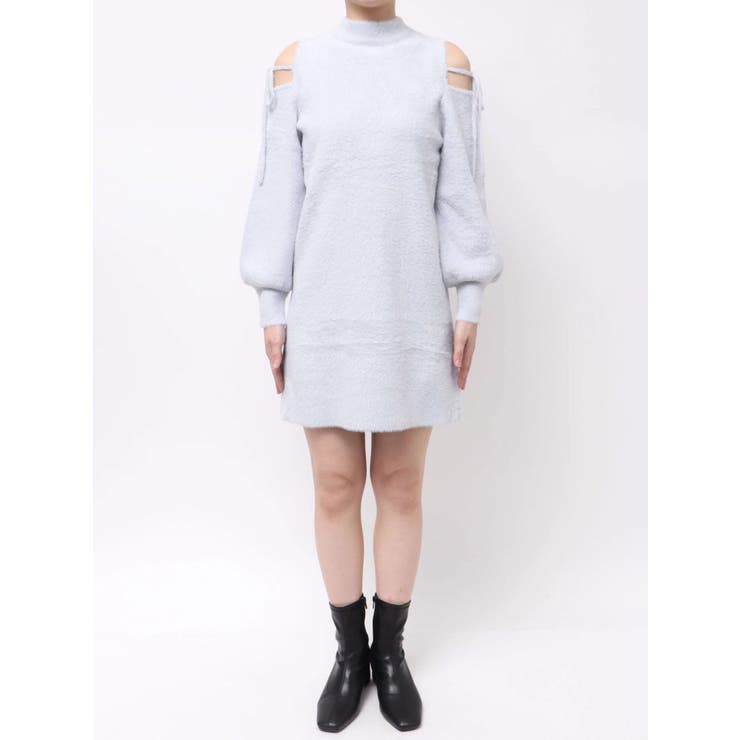 【WEB限定】オープンショルダーミニワンピース | dazzlin | 詳細画像38 