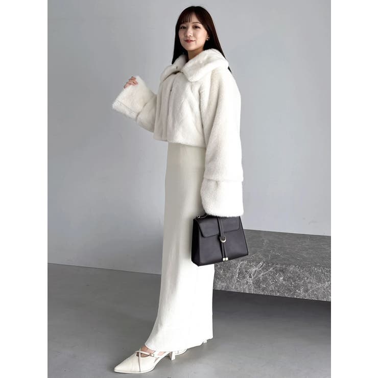 【追加生産分】オフショルファードッキングニットワンピース | dazzlin | 詳細画像31 