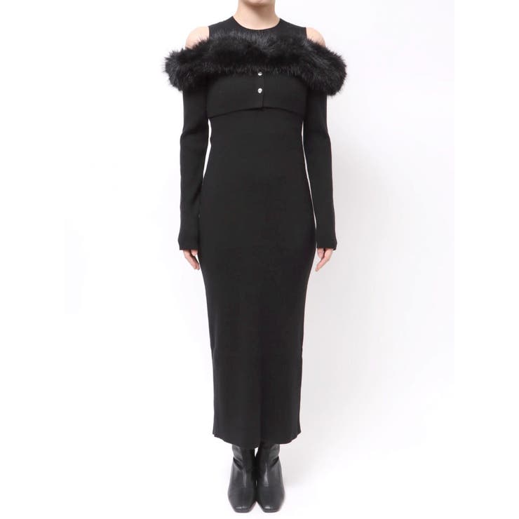 【追加生産分】オフショルファードッキングニットワンピース | dazzlin | 詳細画像37 