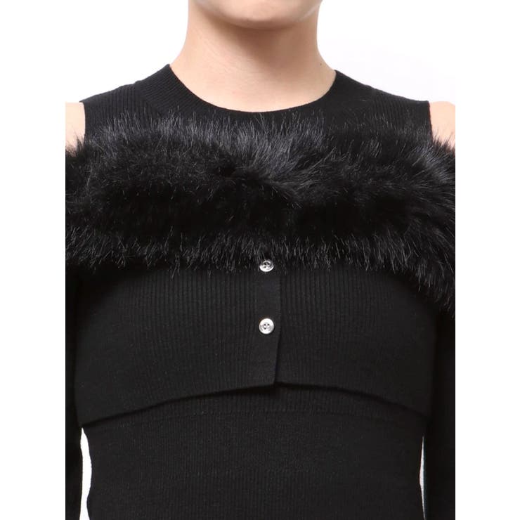 【追加生産分】オフショルファードッキングニットワンピース | dazzlin | 詳細画像40 