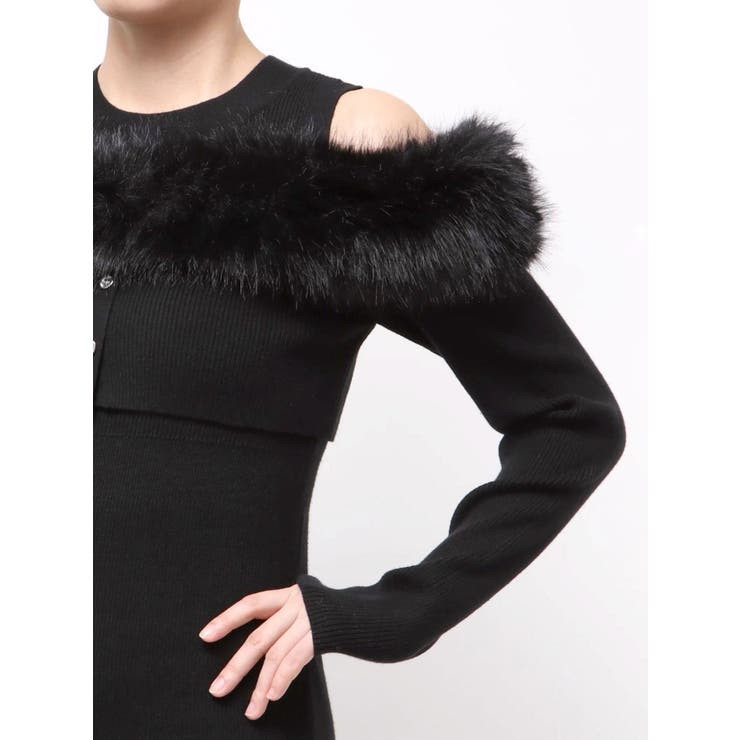 【追加生産分】オフショルファードッキングニットワンピース | dazzlin | 詳細画像41 