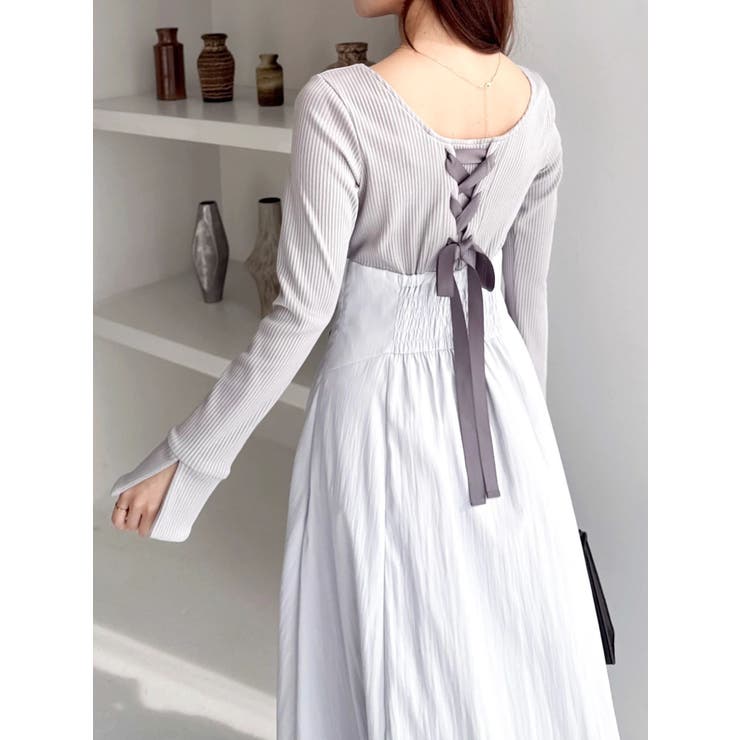 カットドッキングタックバルーンワンピース | dazzlin | 詳細画像15 